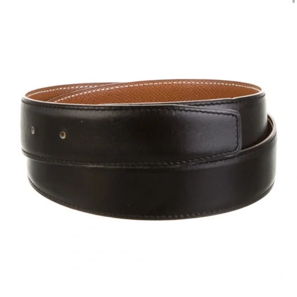 Authentic Hermes Women’s Reversible 32mm Belt Strap - Picture 1 of 6